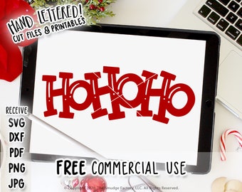 Santa SVG Cut File, Hand Lettered Christmas Saying (Digital Download)