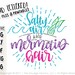 Mermaid Printable, Mermaid Hair, Mermaid Print, Salty Air and Mermaid Hair, Hand Lettered ...