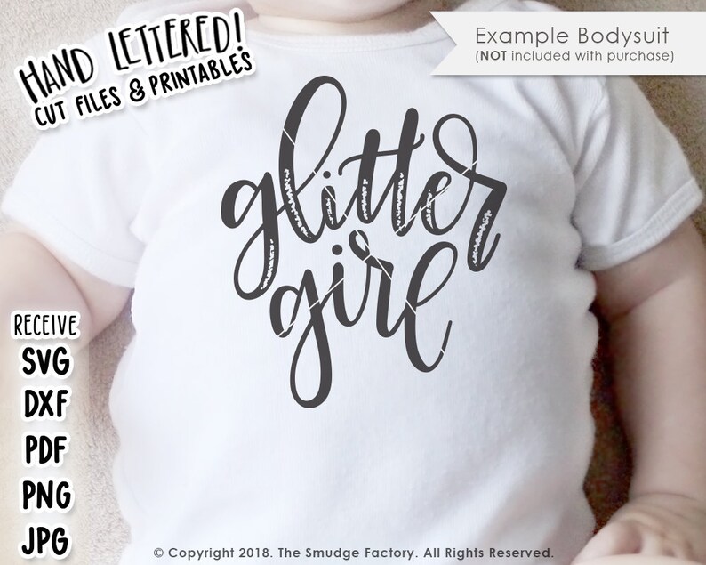 Download Glitter SVG Hand Lettered SVG Glitter Girl Cut File ...