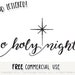 O Holy Night Printable File DIY Christmas Print Hand - Etsy