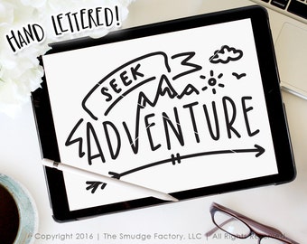 Adventure SVG Cut File, Wanderlust Travel Graphic (Digital Download)