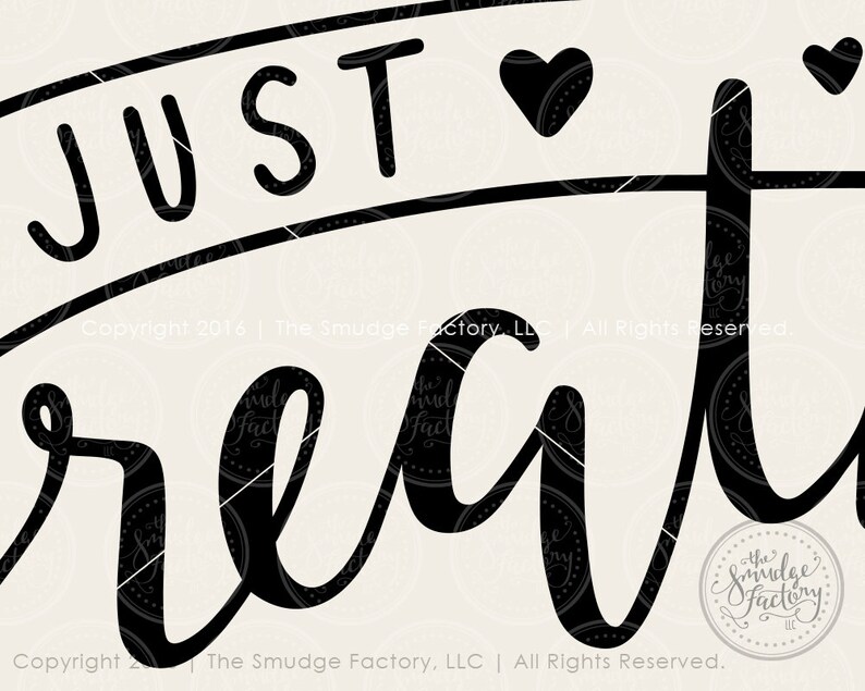 Download Just Breathe SVG Cut File Hand Lettered Silhouette SVG | Etsy