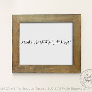 Create Beautiful Things SVG Cut File Creativity Hand - Etsy