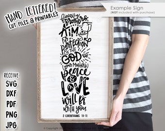 Boy's Bathroom Hand Lettered SVG, Brothers Printable (Digital Download)