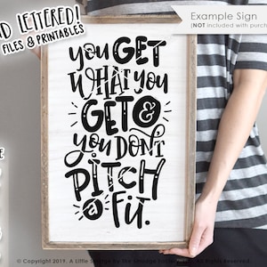 Je krijgt wat je krijgt SVG Cut File, Teacher Appreciation, Teaching SVG Motivational Cut File, Inspirational, Hand Lettered, Silhouette Cricut