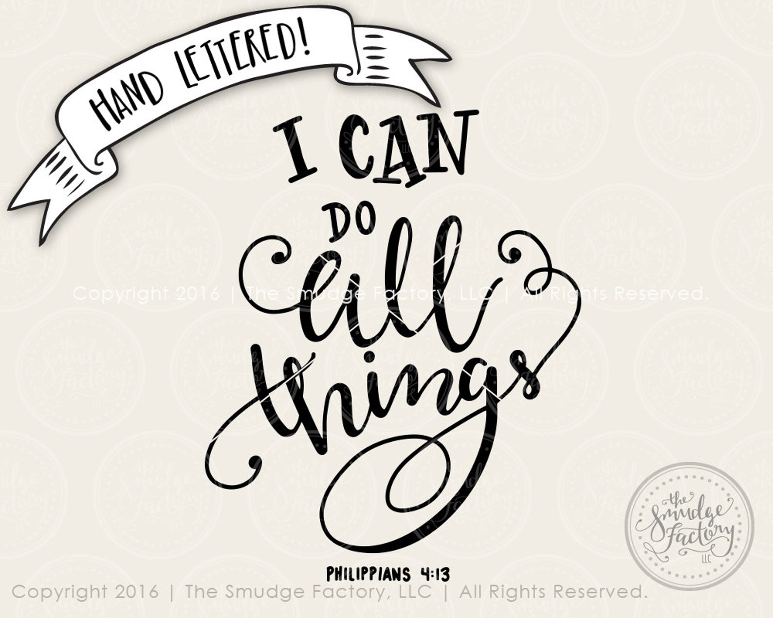 I Can Do All Things SVG Cut File Philippians 413 Bible Etsy