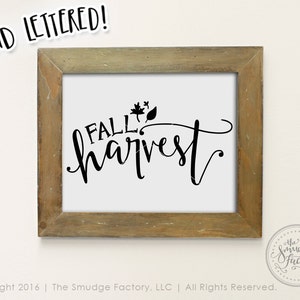 Fall Harvest Printable, Fall Leaves DIY Print, Autumn Decoration, Autumn Decor, DIY Fall Wall Decal, Fall Graphic Overlay, Fall Decor