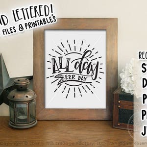 All Day Err Day Printable, Errday, All Day Every Day, Summer Sun Print, Summer Printable, Summer SVG, 24/7 Printable, Summer Print