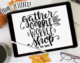 Black Friday SVG, Thanksgiving Cut File, Verzamel SVG, Gobble Wobble, Silhouet SVG Cricut Download, Thanksgiving Tee, Grafische Overlay