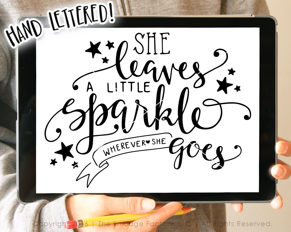 Download Free Svg She Leaves A Little Sparkle Wherever File For Cricut