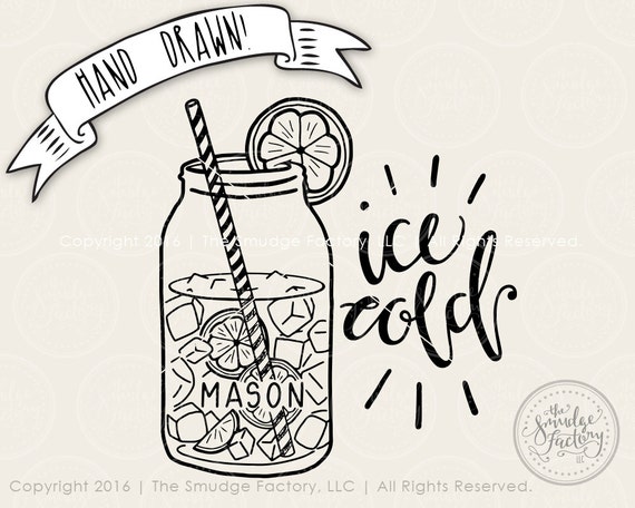 Download Sweet Tea Svg Cut File Ice Cold Sweet Tea Hand Drawn Etsy