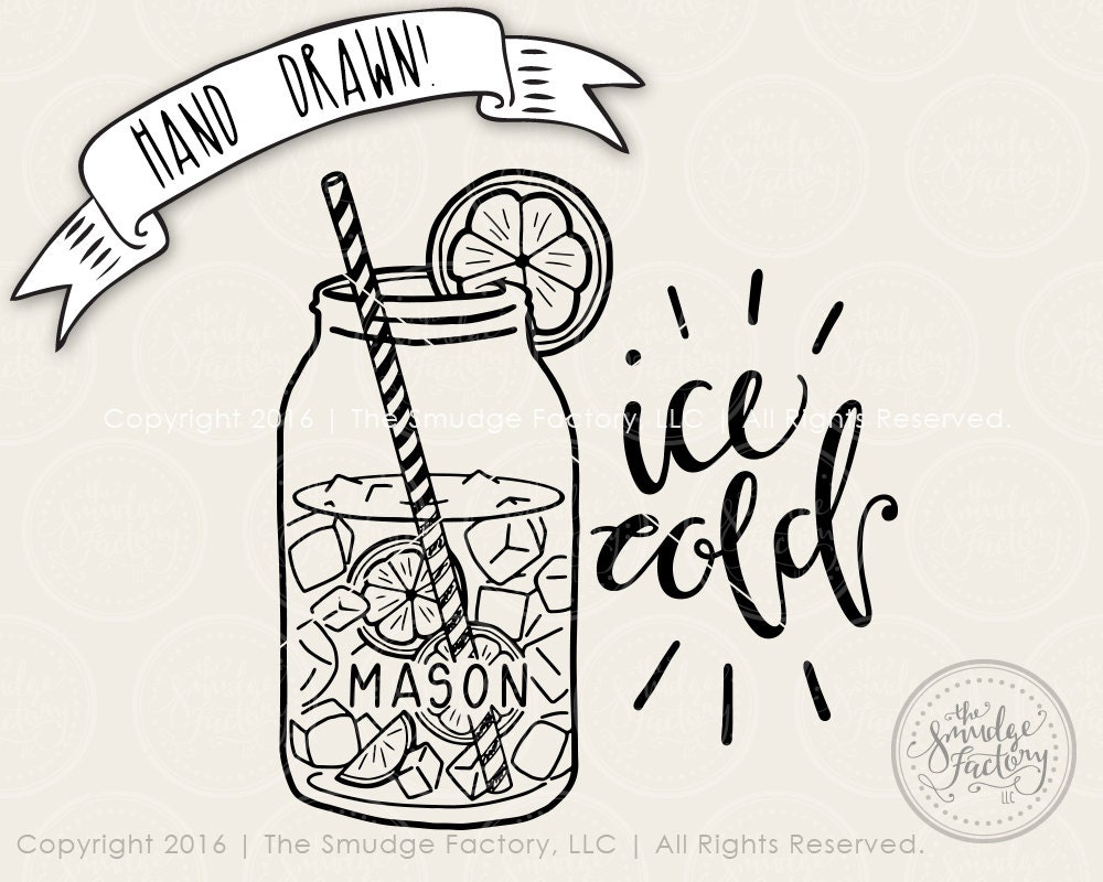 Southern Sweet Tea Lemon Clip Art Mason Jar Svg Hand vrogue.co