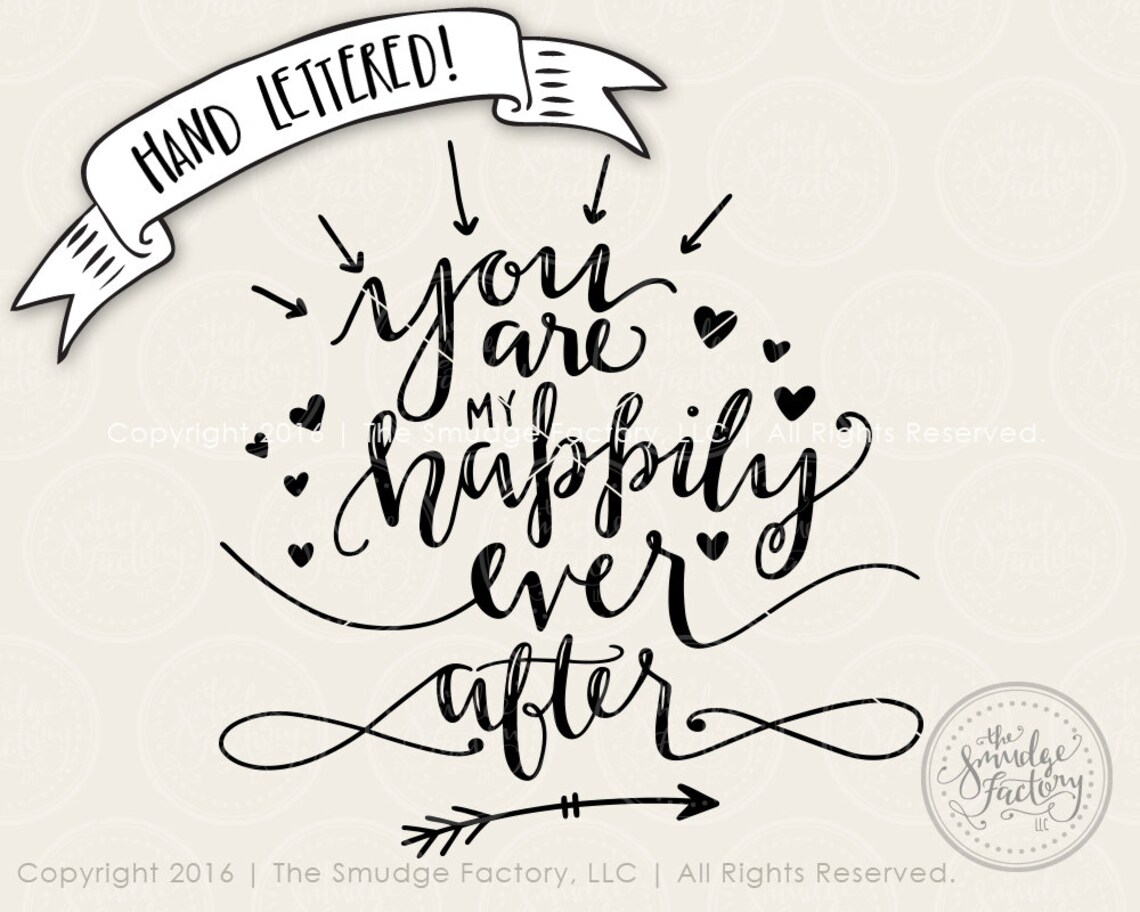 You Are My Happily Ever After Printable File DIY Wedding | Etsy