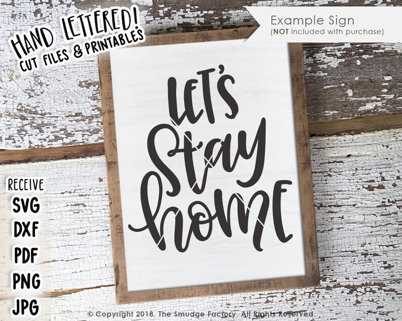 Download Let's Stay Home SVG Cut File Winter SVG Homebody Cut | Etsy
