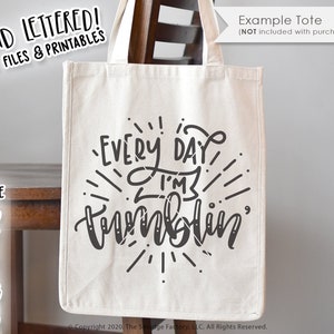 Every Day I'm Tumblin' SVG, All Day Errday, Tumbling, Gymnastics SVG, Silhouette Cameo, Cricut Design Cut File, 24/7 Gymnast