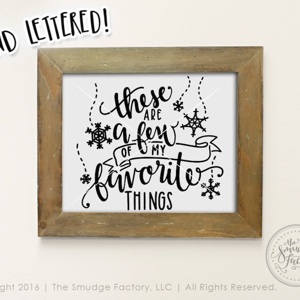 A Few of My Favorite Things Printable - Etsy