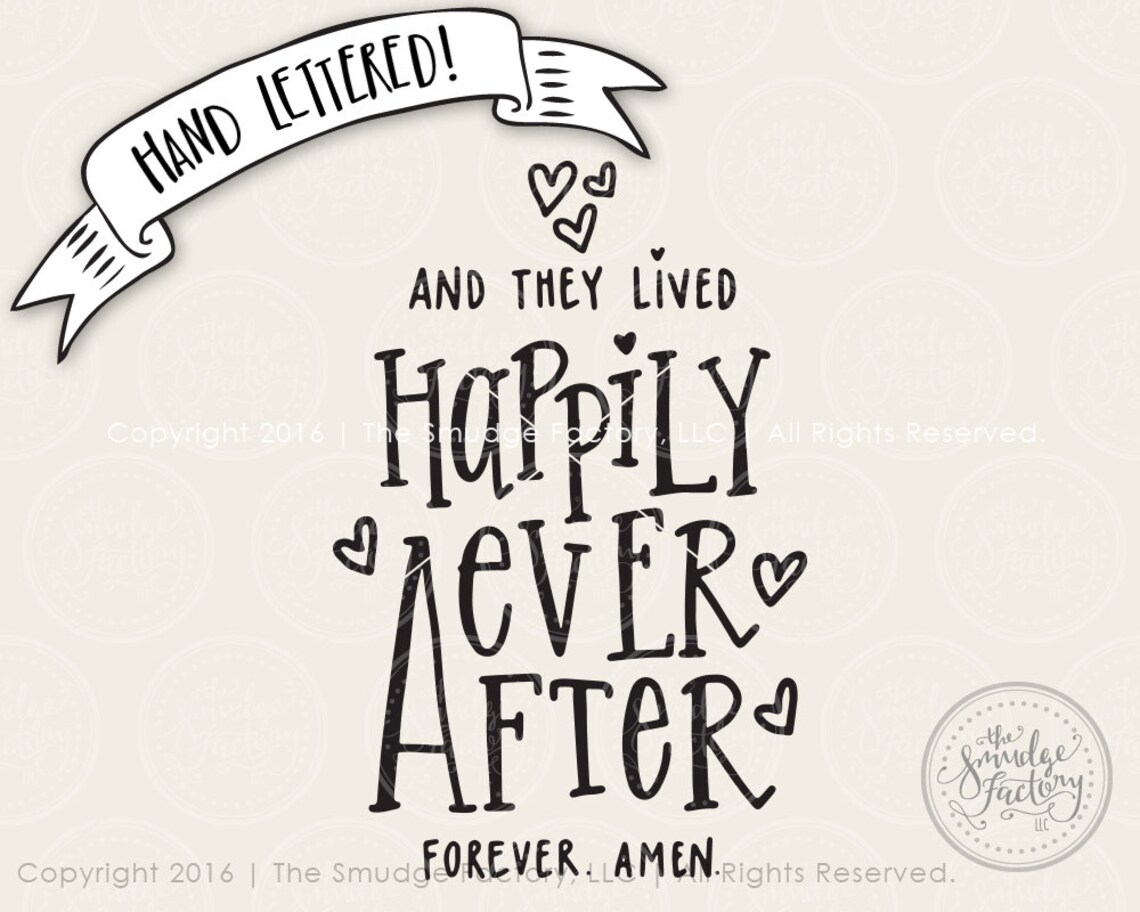 Happily Ever After Printable File and They Lived DIY Print | Etsy