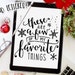 These Are A Few of My Favorite Things Printable, Christmas Vector ...
