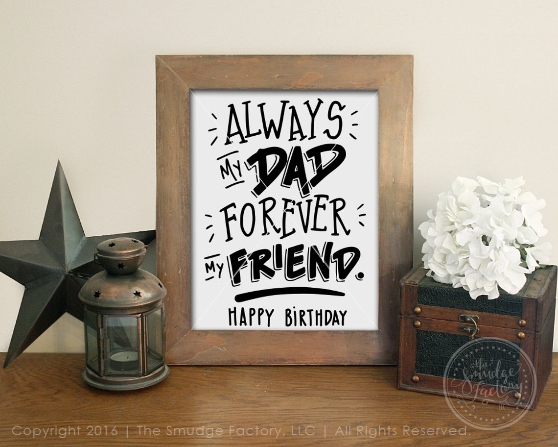Download Dad's Birthday SVG Cut File Happy Birthday Dad Dad | Etsy