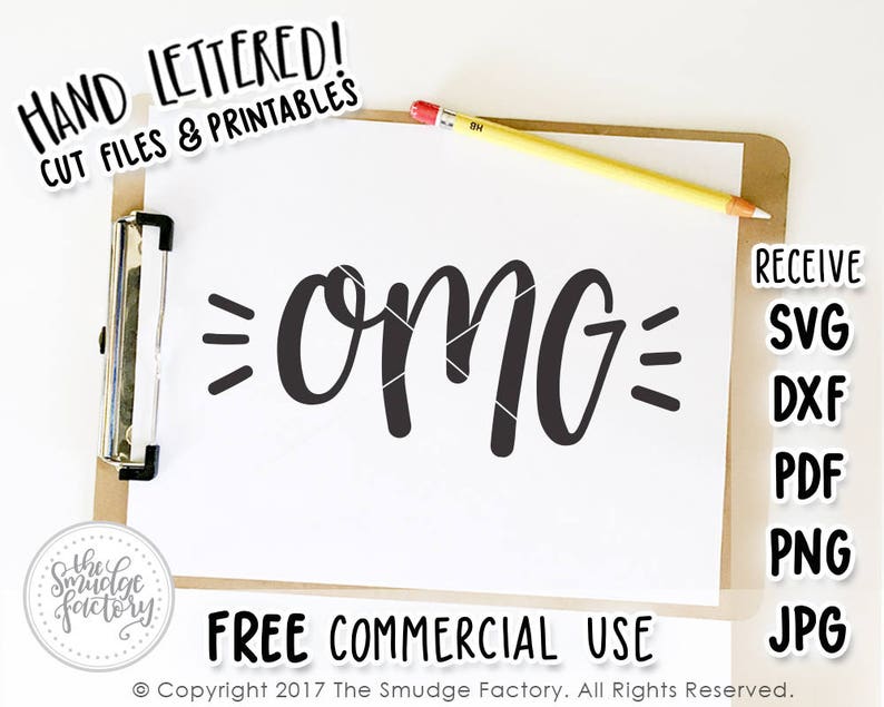 Download OMG SVG Cut File Oh My Gosh Silhouette Cricut Expression ...