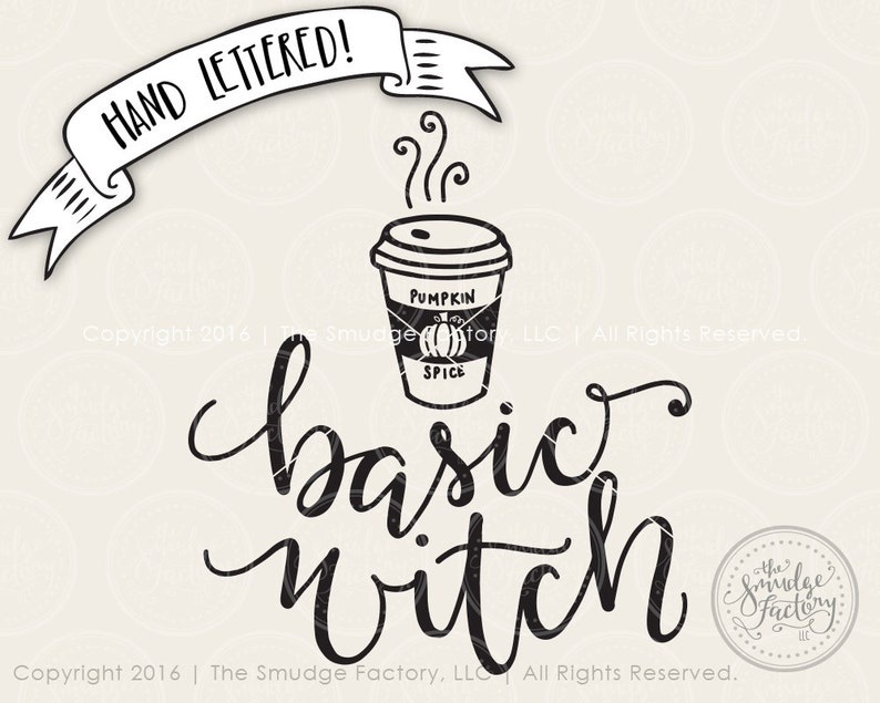 Download Basic Witch SVG Witch Cut File Pumpkin Spice Coffee SVG | Etsy