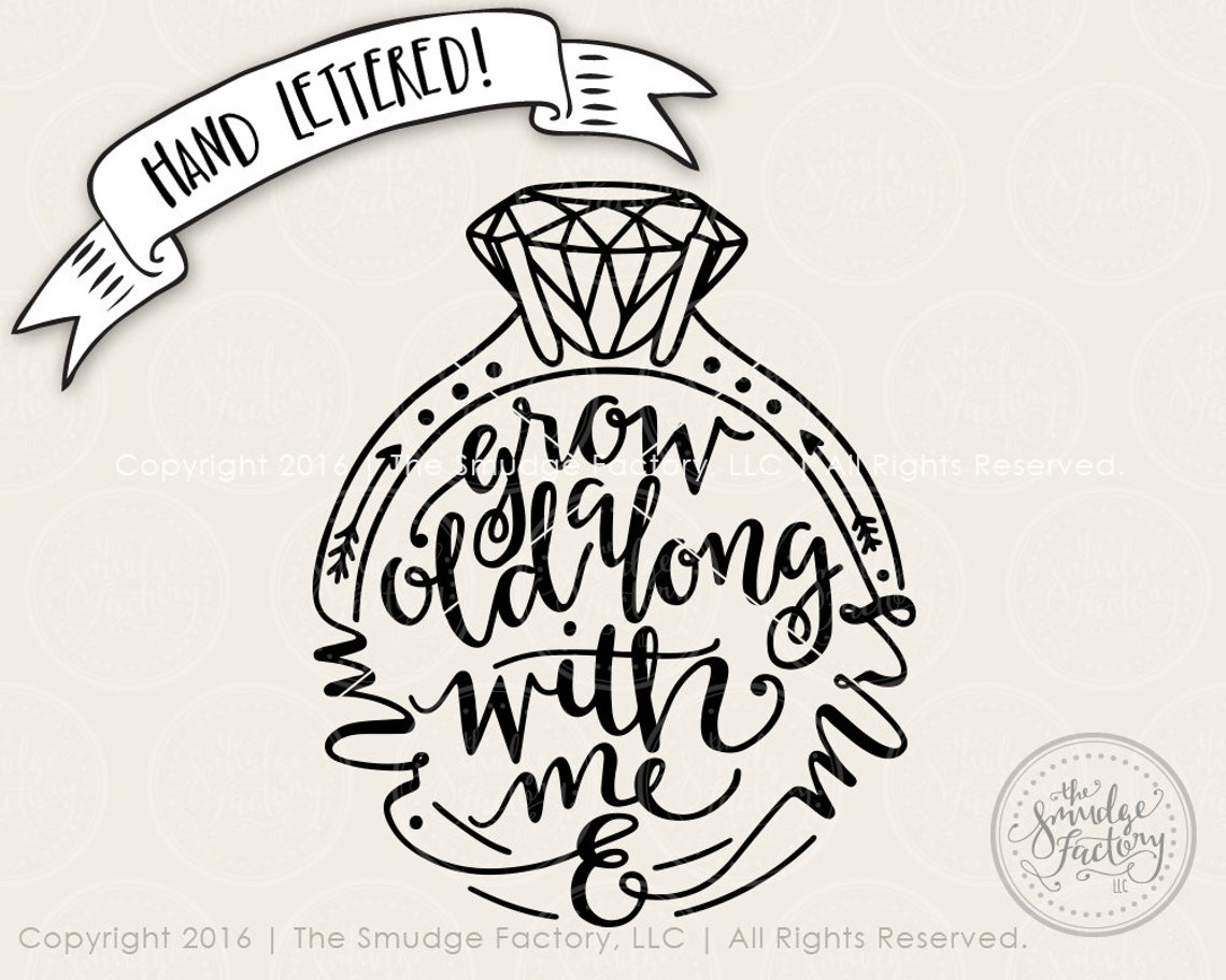 Wedding Rings Printable File Grow Old Along With Me Hand Etsy
