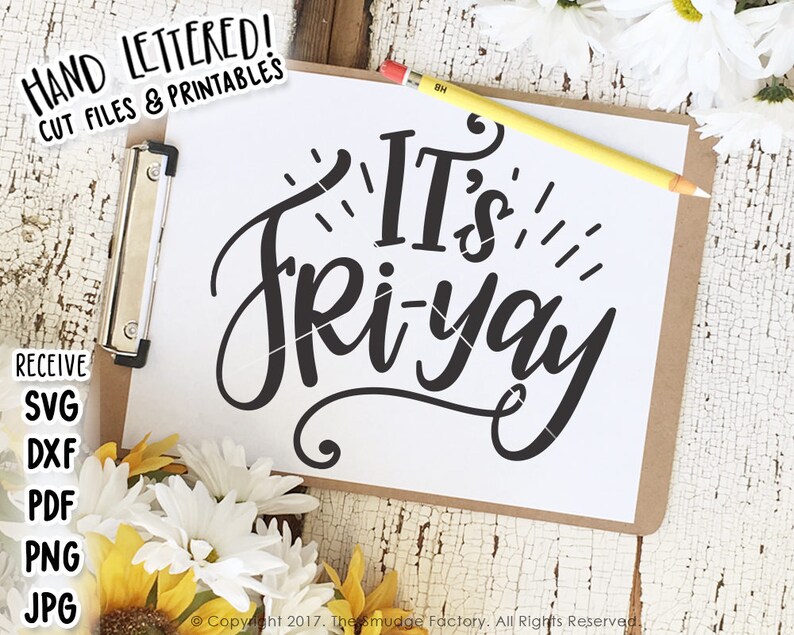 Download Friday SVG Cut File It's Fri-yay Cutting File Silhouette ...