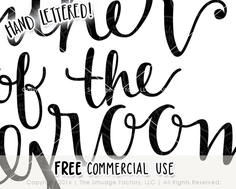 Download Wedding SVG Cut File Father of the Groom Handwritten | Etsy
