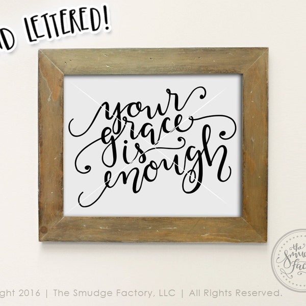 Your Grace is Enough Etsy