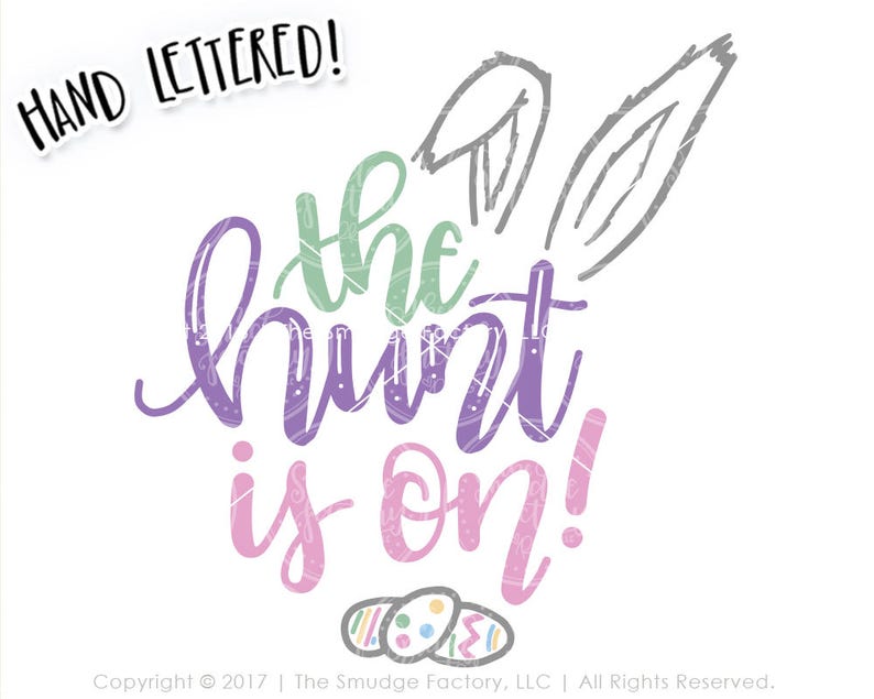 Easter SVG Easter Egg Hunt SVG The Hunt Is On SVG Egg Hunt | Etsy