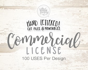 Commercial Use Licensing - 100 Uses Per Design (*Select Number of Designs From Menu)