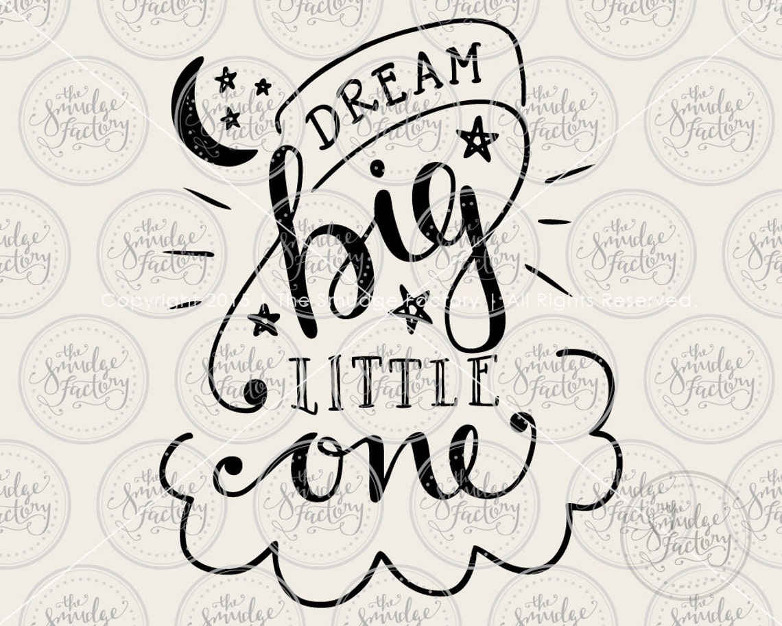 Dream Big Little One 8 X 10 Nursery Art Printable Baby's - Etsy