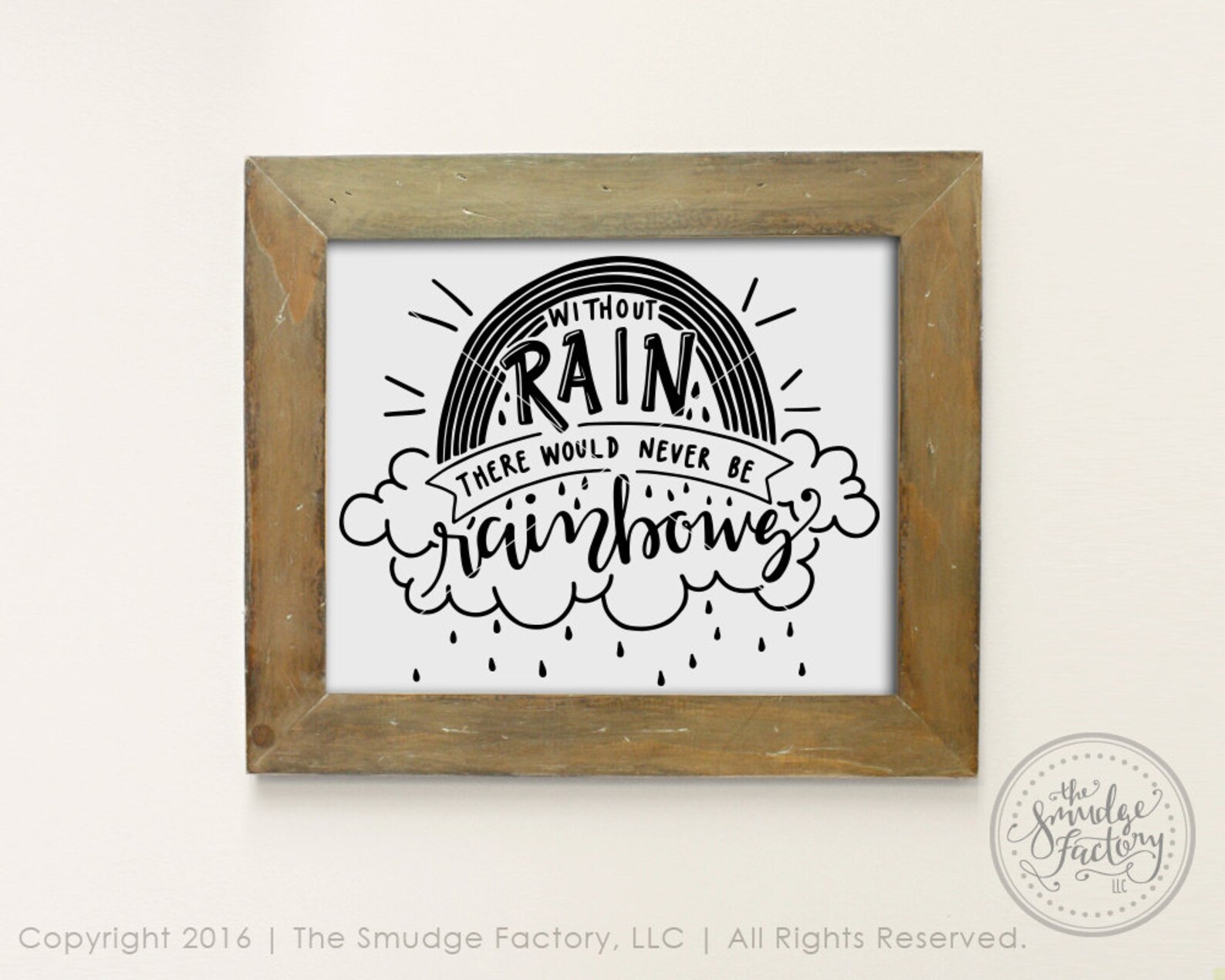 Rainbow Printable File Without Rain There Would Never Be - Etsy