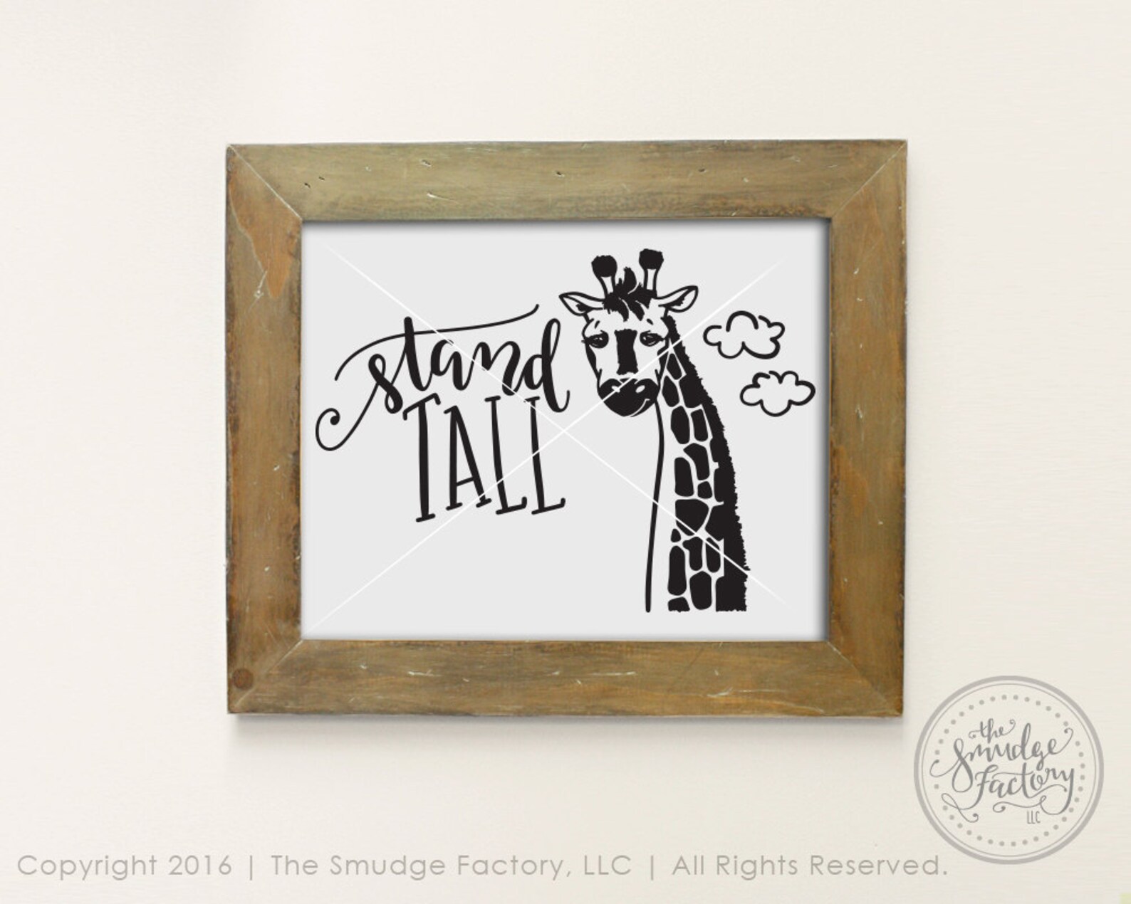 Giraffe svg cut file giraffe clipart stand tall zoo animal