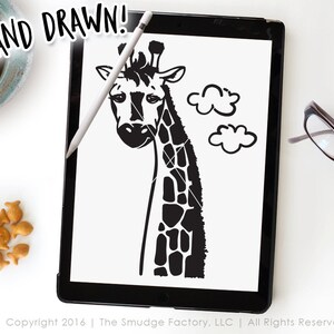 Giraffe SVG Cut File, Giraffe Clipart, Stand Tall, Zoo Animal Clipart, Safari Animal Cut File, Silhouette SVG, Cricut SVG, Graphic Overlay