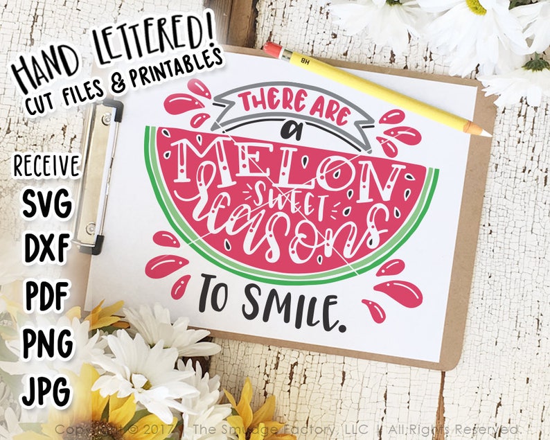 Download Watermelon SVG Cut File Printable Melon Reasons To Smile ...