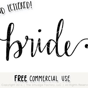 Puede incluir: Caligraf&iacute;a a mano en tinta negra que dice "bride" con un adorno al final.