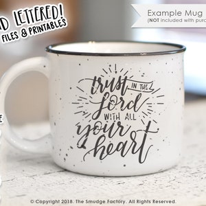 Proverbs 3:5-6, SVG Cut File, Trust In The Lord With All Your Heart, Silhouette, Bible Verse SVG Cutting File, Cricut Cutting File, Download