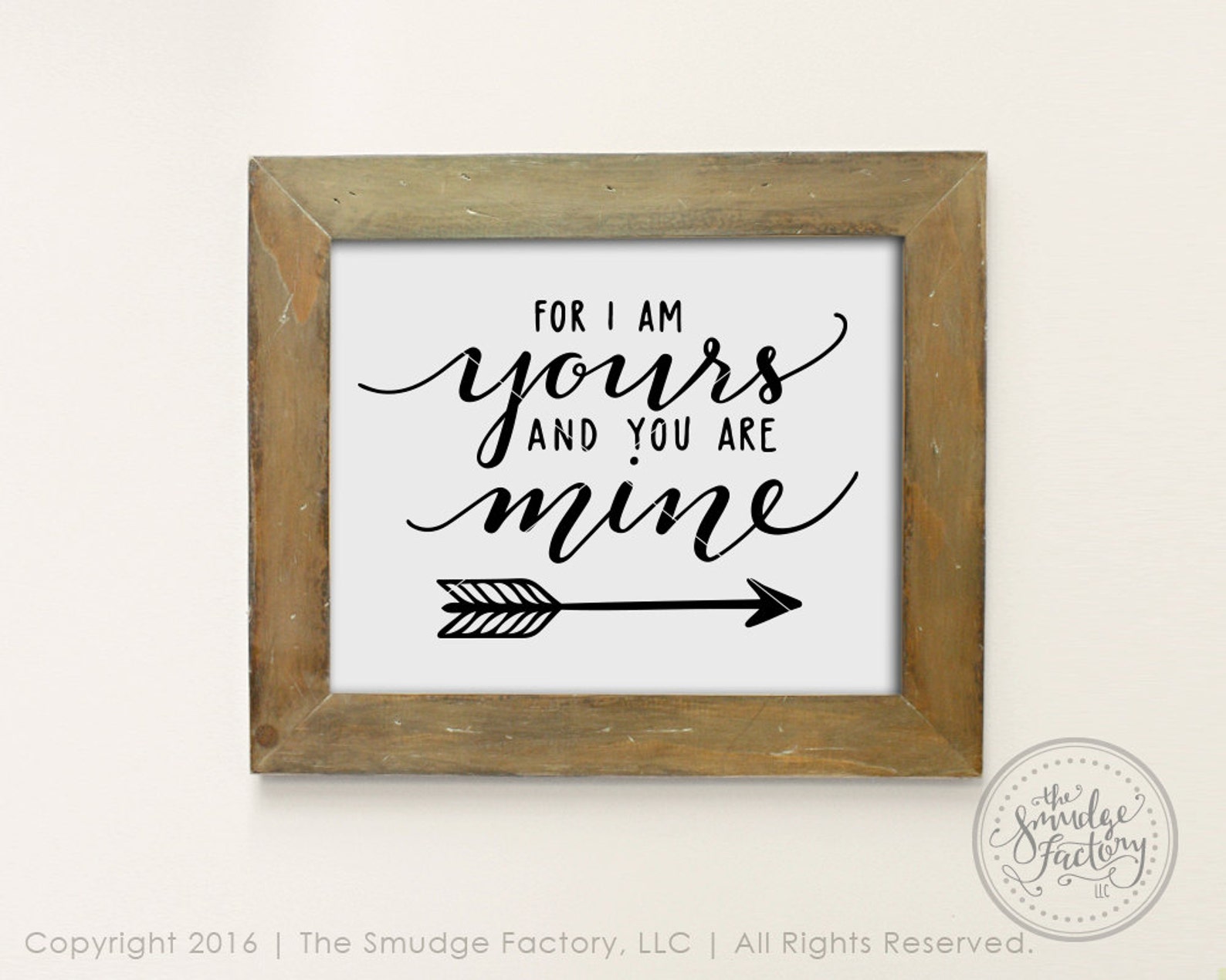 I Am Yours and You Are Mine SVG Cut File Hand Lettered SVG Etsy