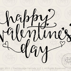 Happy Valentine's Day Printable File • Hand Lettered Wall Art, Home ...