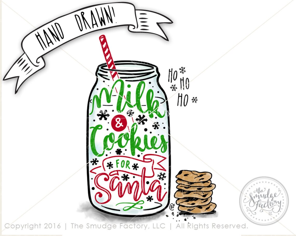 Christmas Printable File Milk and Cookies for Santa Mason - Etsy