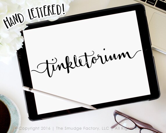 Tinkletorium SVG, Bathroom Printable, Hand-Lettered (Digital Download)