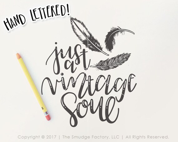 Download Feather SVG Cut File Vintage SVG Feather Clipart Vintage ...