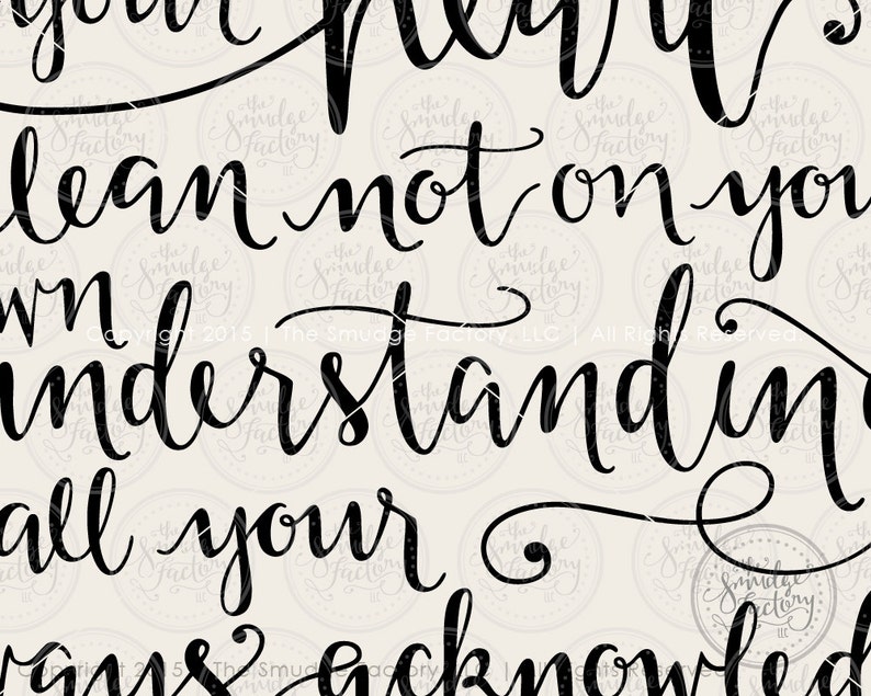 Download Proverbs 3:5-6 SVG Cut File Trust in the Lord with All ...