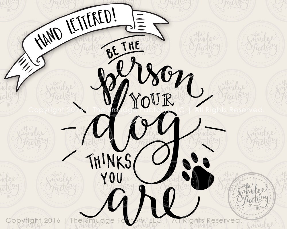 Dog Lover Print, Hand Lettered Calligraphy, Dog Art (digital