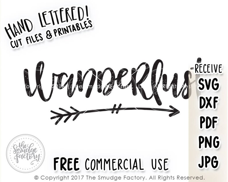 Download Wanderlust SVG Cut File Travel SVG Silhouette Cricut | Etsy