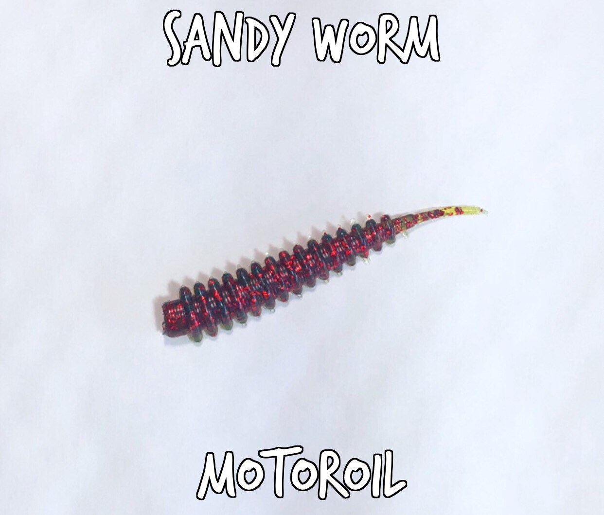 2 Sandy Worm. By honey badger baits. 12 each per pack.