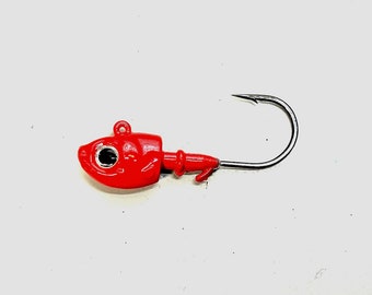 Red Cast Lure Jig: 1oz Barsch Jig (2er Pack)