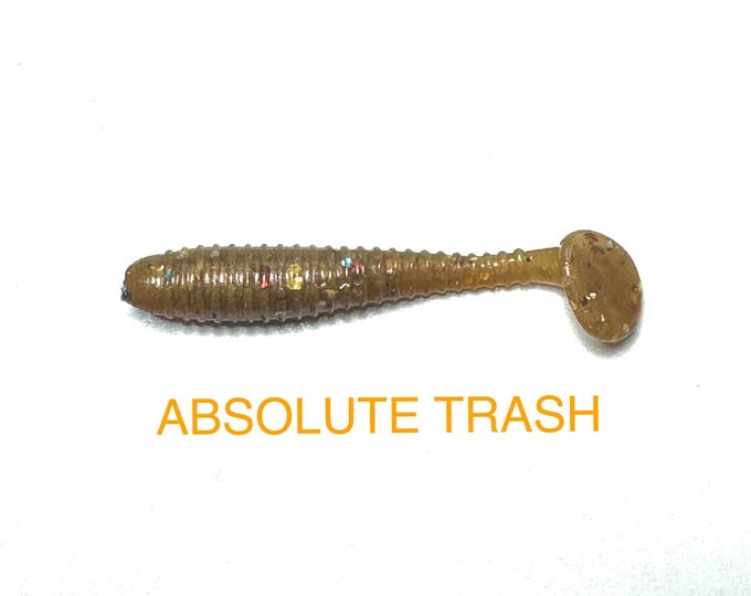 1.75” rippled grubby 10 pcs per pack. by (mugatugen baits)
