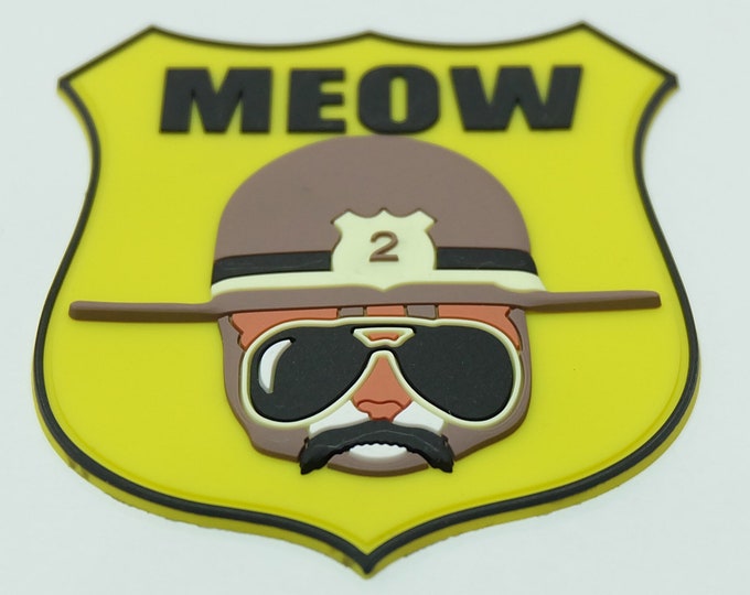 Meow trooper mushtashe ride pvc patch